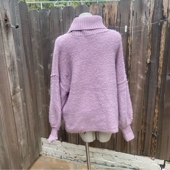 Free People Women's Milo Sweater - Lavender size small - Picture 8 of 11